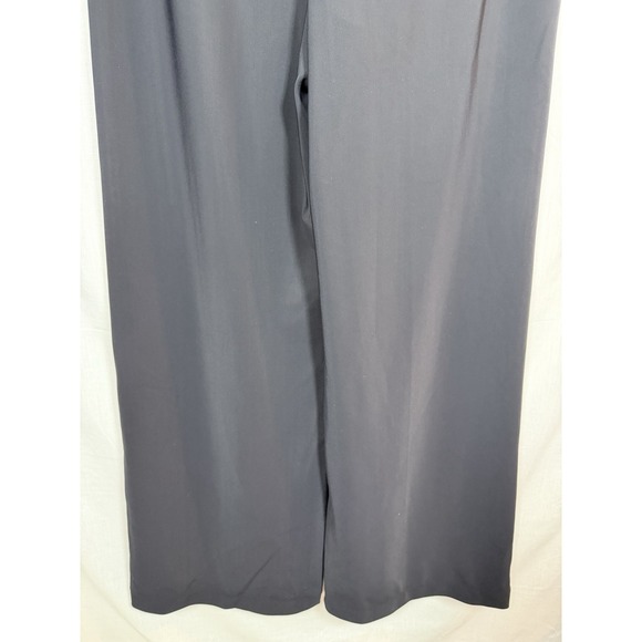 THEORY Precision Ponte Wide Leg Pants Black Size 8 Minimalist Workwear Office - Picture 11 of 11